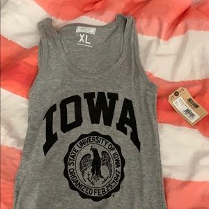 University of Iowa TAILGATE tank TAGS ON BRAND NEW